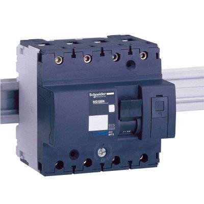 SCHNEIDER ELECTRIC Disjoncteur magn&eacute;tothermique Schneider NG125N 4P 100A 25KA D 6M 18673