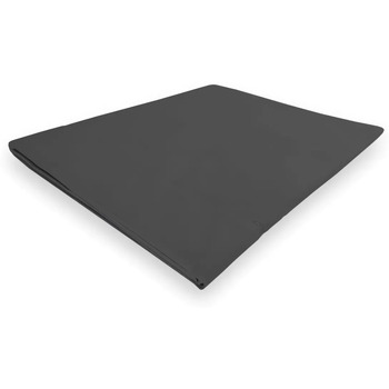 SOLEIL D OCRE Drap plat en coton 180x290 cm PERCALE anthracite, par Soleil d'ocre