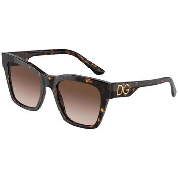 DOLCE & GABBANA Lunettes de soleil  Dg4384 col. 502/13 Femme Carr&eacute; Havana