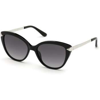GUESS Lunettes de soleil  GU7658 Lunettes de soleil, Noir/Fum&eacute;e, 56 mm