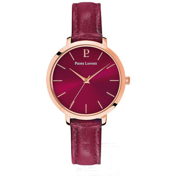 PIERRE LANNIER Montre Femme  - 038J955 Bracelet Cuir Rouge