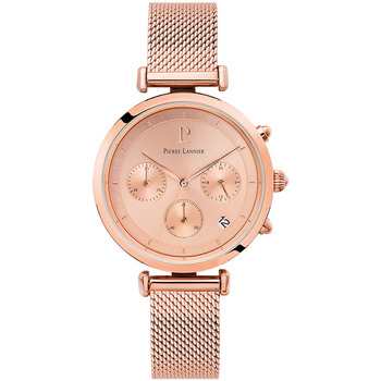 PIERRE LANNIER Montre pour femme 083J958 avec bracelet en acier dor&eacute; rose