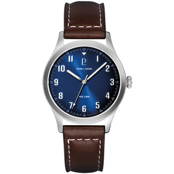 PIERRE LANNIER Montre  Montre Homme AVIATEUR Bleu Cuir Brun