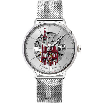 PIERRE LANNIER Montre  Montre Homme CATHEDRALE Argent&eacute; Acier milanais Argent&eacute;
