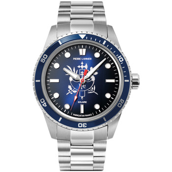 PIERRE LANNIER Montre  Montre Homme &Eacute;LYS&Eacute;E Bleu Acier Argent&eacute;