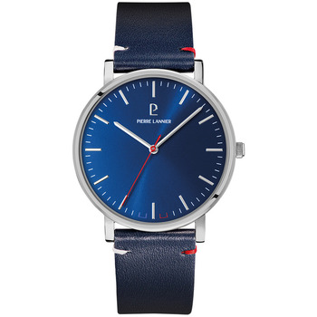 PIERRE LANNIER Montre Homme  Essential - 217G166 Bracelet Cuir Bleu