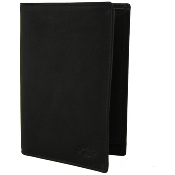 KATANA Porte-feuille  cuir de Vachette souple gras K 653019 - Noir