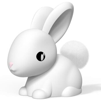 KONTIKI Veilleuse rechargeable souple lapin blanc