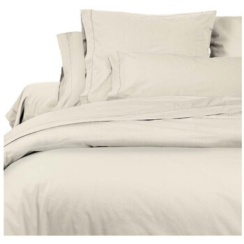 SONGE DE CAMILLE Soleil d'ocre Camille Drap Plat, Coton, Ecru, 180 x 290 cm