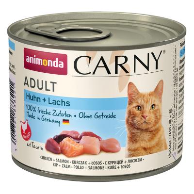 ANIMONDA CARNY  Adult Chicken With Salmon 200g Wet Cat Food Clair 200g