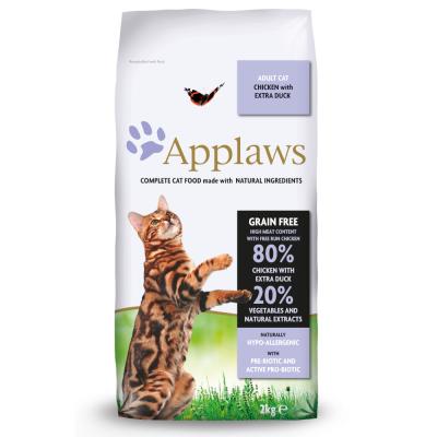 APPLAWS  Croquettes pour chat adulte poulet avec extra canard 2kg