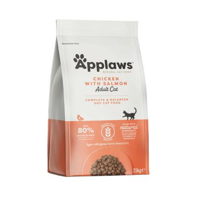 APPLAWS Croquettes Pour Chat Poulet Et Saumon 7500 GR