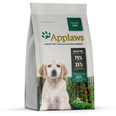 APPLAWS  Puppy Small & Medium Breed, poulet pour chien - 2 x 2 kg