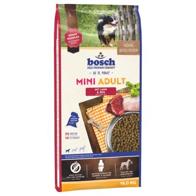 BOSCH HPC Bosch Mini Croquette Agneau/Riz pour Chien Adulte Petite Race 15 kg