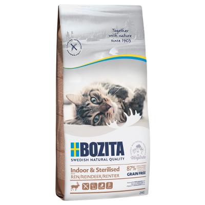 BOZITA  Indoor & Sterilised sans c&eacute;r&eacute;ales renne - lot % : 2 x 2 kg
