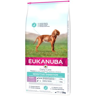 EUKANUBA  Puppy Sensitive Digestion poulet, dinde - lot % : 2 x 12 kg