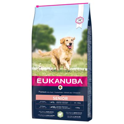 EUKANUBA  Senior Large & Giant Breed agneau, riz - lot % : 2 x 12 kg