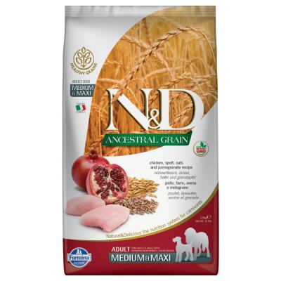N&D ANCESTRAL GRAIN FARMINA ND Dog ANCESTRAL Medium Maxi Pollo 12KG