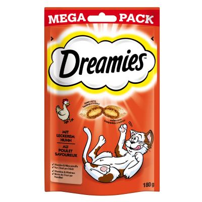 DREAMIES  Cat Poulet avec Mega Pack 4&nbsp;x 180&nbsp;g Chat Snack