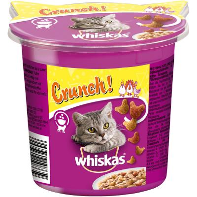 WHISKAS Friandises  Crunch, poulet, dinde & canard - lot % : 5 x 100 g