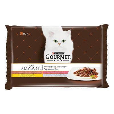GOURMET  &Agrave; la Carte 4 x 85 g Raffinements du chef cuisinier