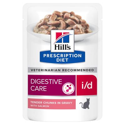 HILL S PRESCRIPTION DIET HILL'S Prescription Diet - Sachets I/D Digestive Chat Saumon 12x85g