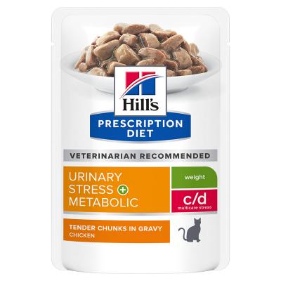 HILL S PRESCRIPTION DIET Prescription Diet Feline w / j urinaire + m&eacute;tabolique 12x85 gr Hill's