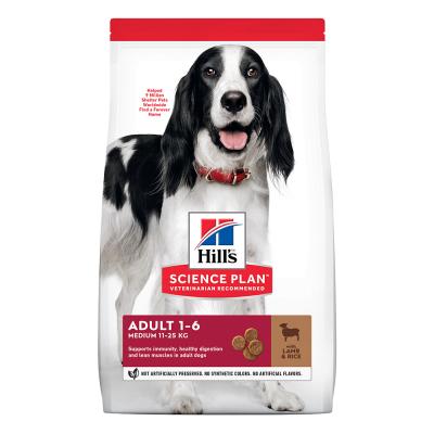 HILL S SCIENCE PLAN Hill's Science Plan Adult 1-6 Medium agneau, riz - 18 kg
