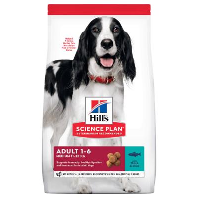 HILL S Science Plan Adult Aliment pour Chien Adulte Medium au Thon & Riz 12