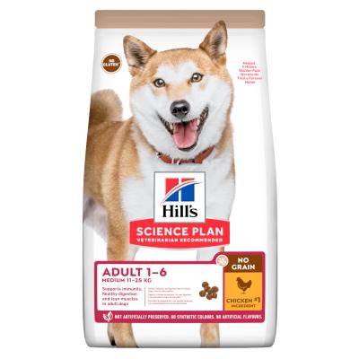 HILL S SCIENCE PLAN Hill's Adult Medium No Grain au poulet pour chien 2 x 14 kg