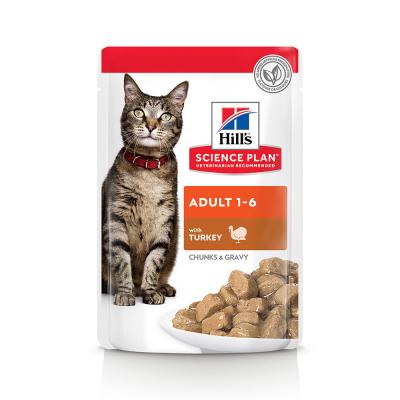 HILL S SCIENCE PLAN Science Plan Adult Sachets Morceaux de Dinde en Sauce 85 gr Hill's