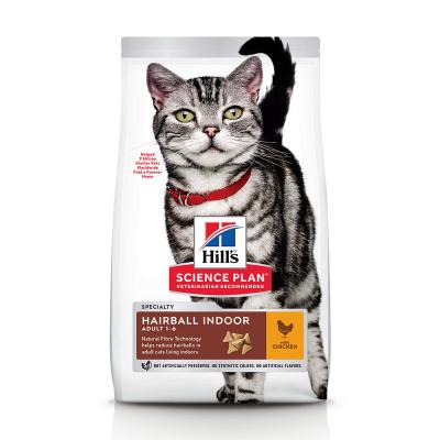 HILL S Hill's Adult Hairball Indoor avec poulet pour chat 2 x 3 kg