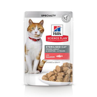 HILL S SCIENCE PLAN Hill's Science Plan Adult Sterilised - saumon (48 x 85 g)