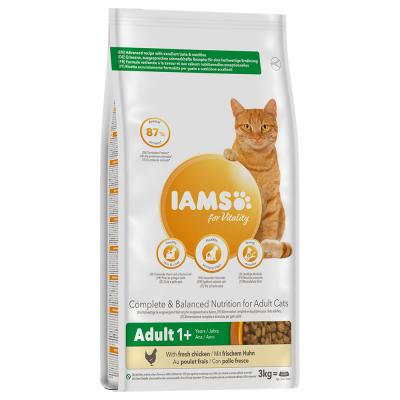 IAMS  croquettes au poulet - toutes races - 3kg - pour chat adulte