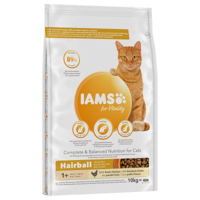 IAMS  for Vitality Hairball Adult poulet - lot % : 2 x 10 kg