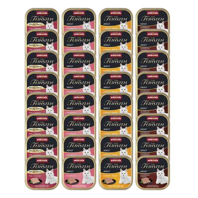 ANIMONDA VOM FEINSTEN Lot 4 saveurs  32 x 100&nbsp;g - lot de 4 saveurs &agrave; la volaille
