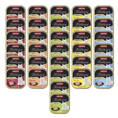 ANIMONDA VOM FEINSTEN Lot 4 saveurs  32 x 100&nbsp;g - lot de 5 saveurs l&eacute;gers &agrave; la dinde