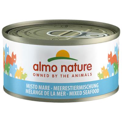 ALMO NATURE 70G Almo Nature, poisson 6 x 70 g - assortiment de la mer (en gel&eacute;e)