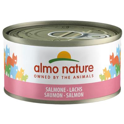 ALMO NATURE , poisson 6 x 70 g - saumon (en gel&eacute;e)