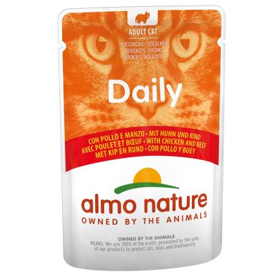 ALMO NATURE DAILY  Poulet & Viande de Boeuf 70 grammes 30 x 70g
