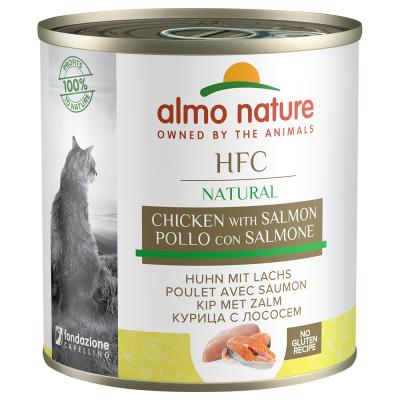ALMO NATURE HFC  Natural poulet avec saumon pour chat (280 g) 6 x 280g