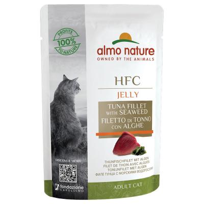 ALMO NATURE HFC Lot  Jelly 12 x 55 g - filets de thon, algues