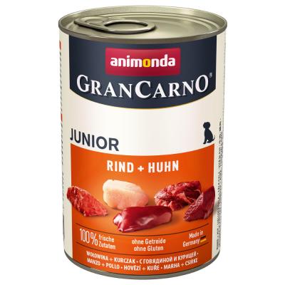 ANIMONDA GRANCARNO Lot  12 x 400 g - Junior : poulet & lapin
