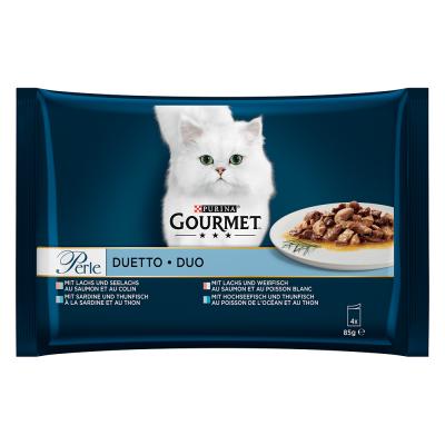 GOURMET Lot mixte  Perle 4 x 85 g - Duetto di Mare
