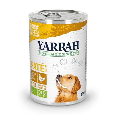 YARRAH  Bio Pat&eacute; poulet, algues, spiruline - 6 x 400 g