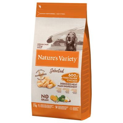NATURE?S VARIETY Nature's Variety Selected Medium Adult poulet &eacute;lev&eacute; en plein air - 2 kg