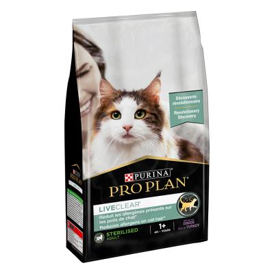 PRO PLAN PURINA  LiveClear Sterilised Adult dinde - lot % : 2 x 7 kg