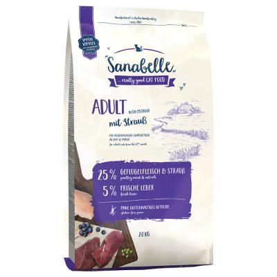 SANABELLE  Adult &agrave; l'autruche pour chat 2 kg