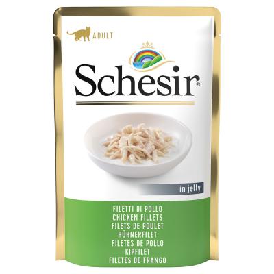 SCHESIR  en gel&eacute;e ou en sauce 12 x 85&nbsp;g - filet de poulet en gel&eacute;e