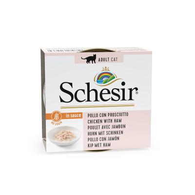SCHESIR Lot  Natural en sauce 48 x 70 g - poulet, jambon